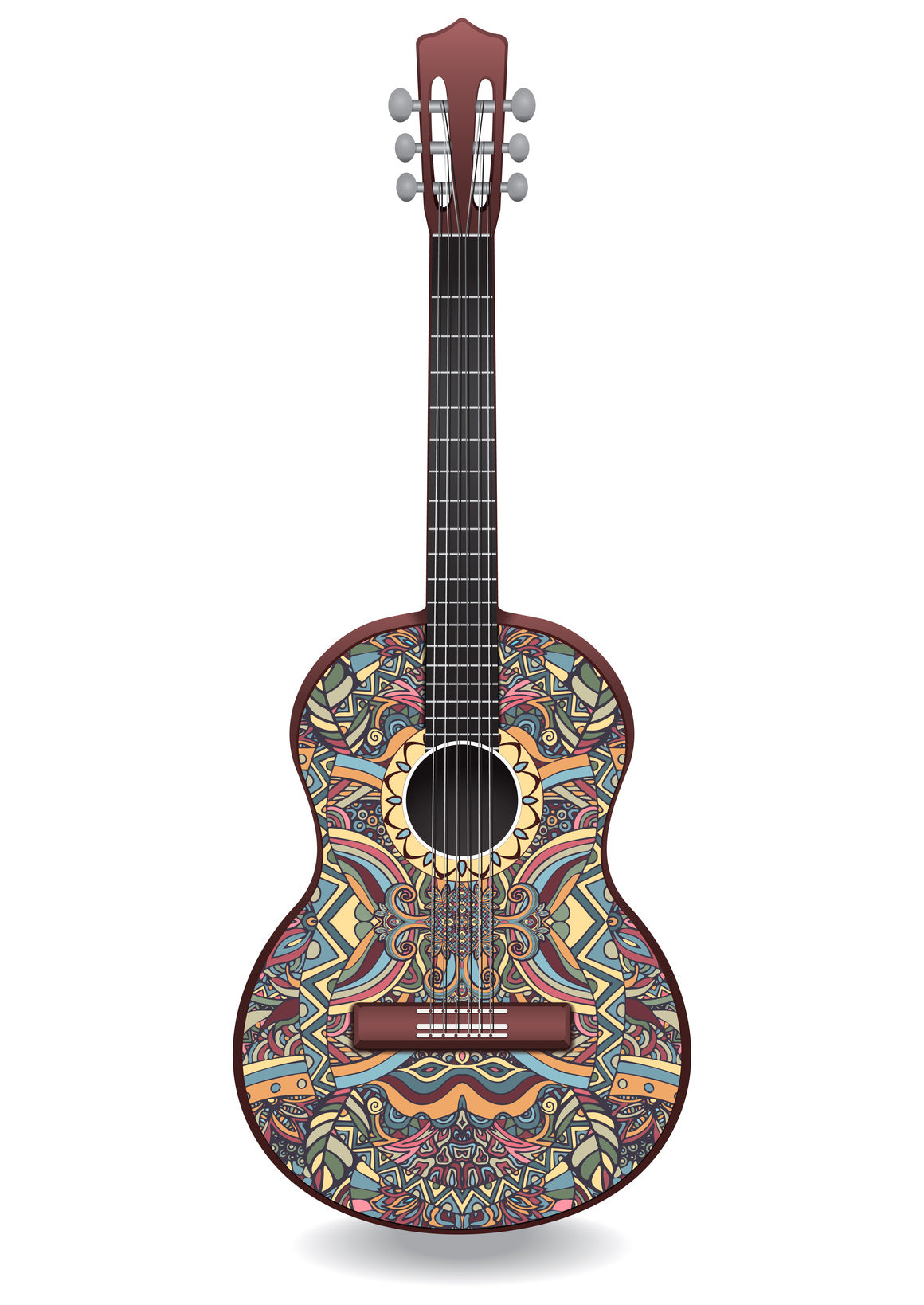 Graphic acoustic guitar.